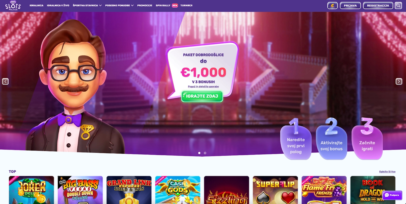 SlotsPalace Casino – Bonus 100 % na športne stave