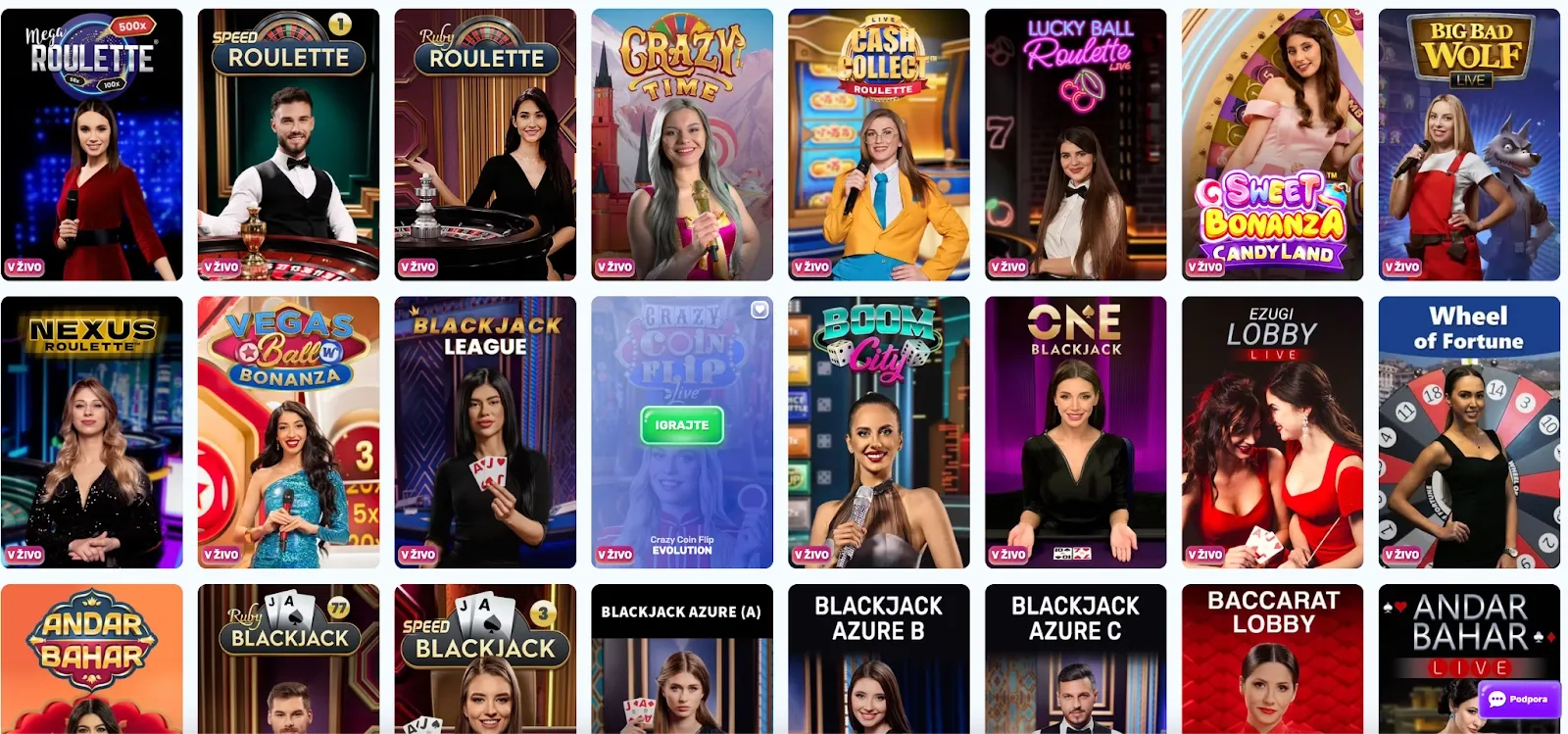 Live Casino v SlotsPalace – Ruleta, Blackjack in Igralne oddaje